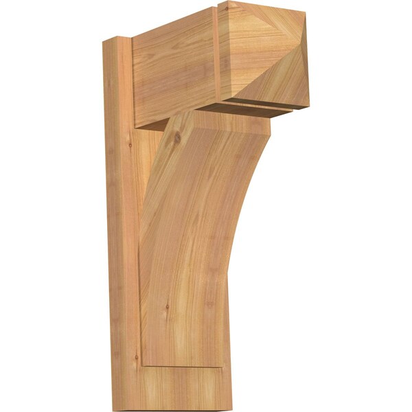Ekena Millwork Thorton Arts & Crafts Smooth Outlooker, Western Red Cedar, 7 1/2"W x 14"D x 22"H OUT08X14X22THR03SWR - main